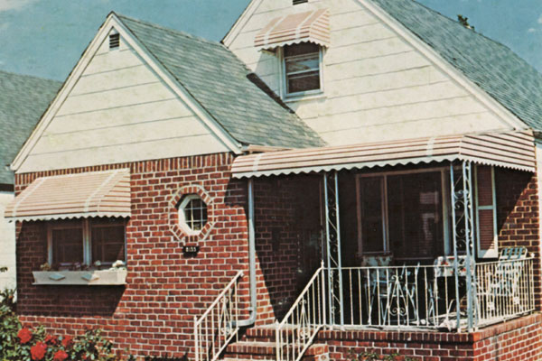 Step Down Aluminum Awning