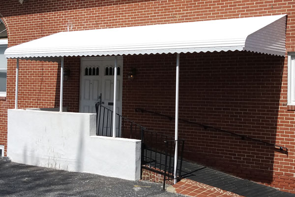 Step Down Aluminum Awning